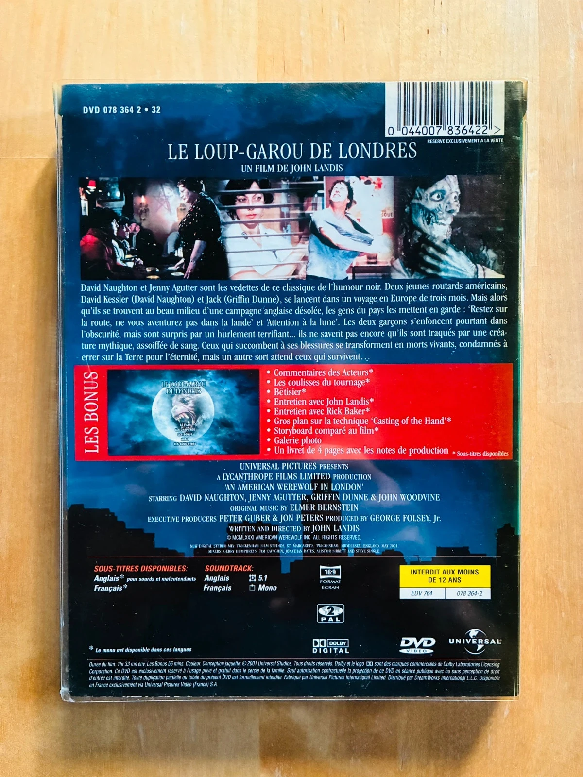 DVD The Wolfman of London by John Landis special 20th anniversary edition. – photo 2